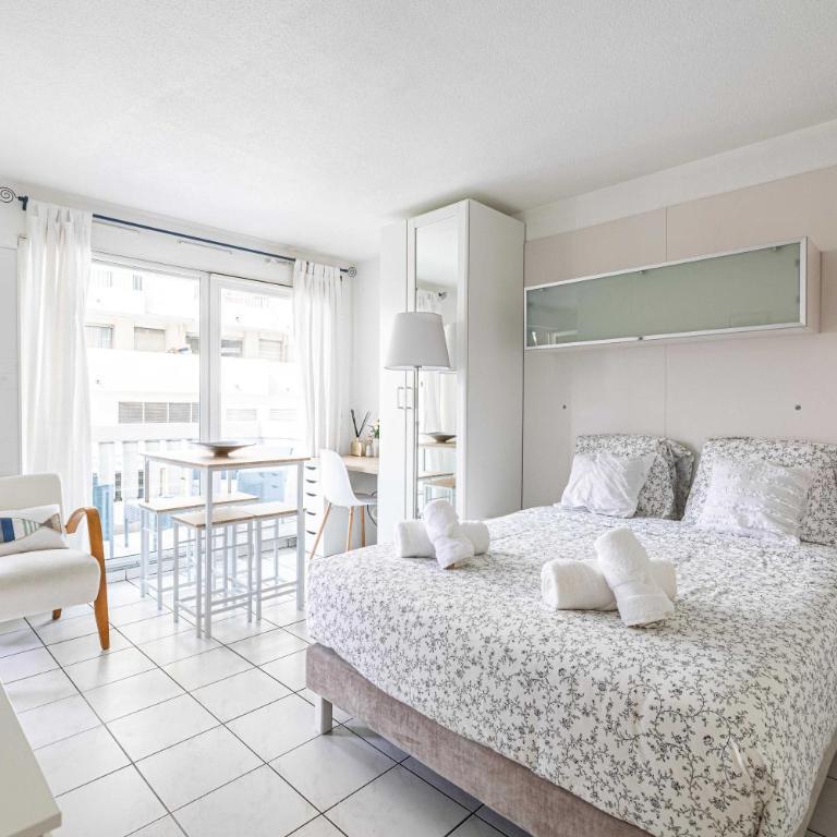 Charming Studio with balcony & pool -Heart of Nice - Appartement - 4