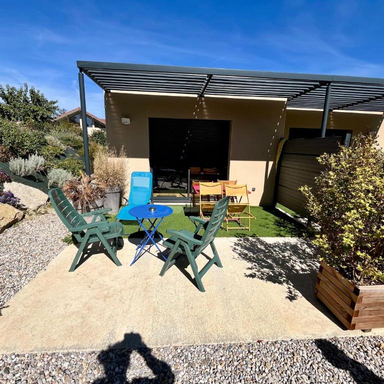 Gîte Le Parmé' nid 3 lits parking privé terrasse - Appartement 2 Chambres avec Terrasse - 11