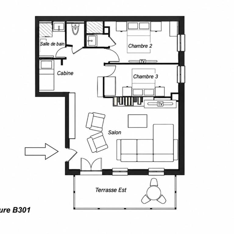 Grand duplex confortable - 12 pers. - Five-Bedroom Apartment - 19