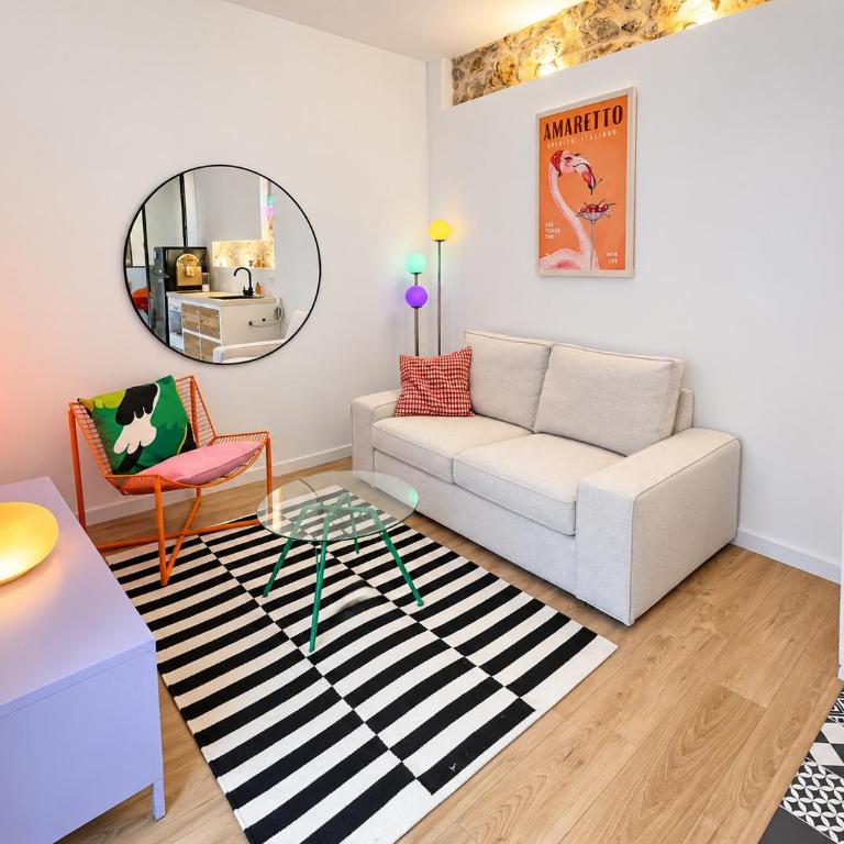 Loft coloré et lumineux - Terrasse vue mer - HN - Apartment mit 1 Schlafzimmer - 1