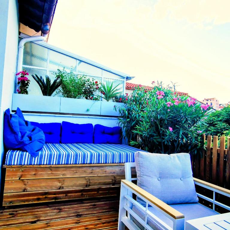 T3 terrasse classé 4 étoiles le Poulpe 200m front de mer - Two-Bedroom Apartment - 9