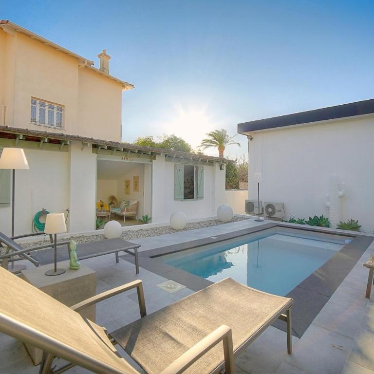 FRGK VERT COTEAU Luxury Private Villa 4 Bedrooms Pool Garden Parking Cannes - Villa avec Piscine Privée - 7