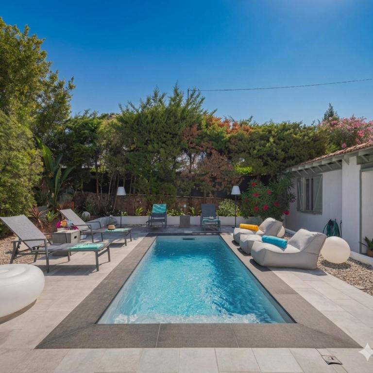 FRGK VERT COTEAU Luxury Private Villa 4 Bedrooms Pool Garden Parking Cannes - Villa avec Piscine Privée - 65