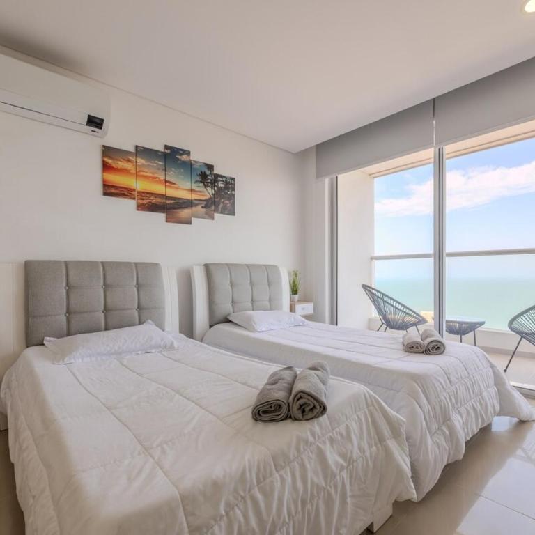 Luxury apto ocean View 2BR Great location - Two-Bedroom Deluxe Apartment with Harbor View - 21