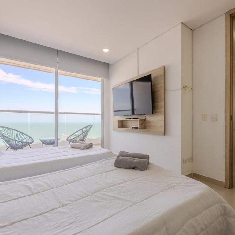 Luxury apto ocean View 2BR Great location - Two-Bedroom Deluxe Apartment with Harbor View - 30