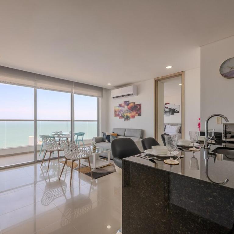 Luxury apto ocean View 2BR Great location - Two-Bedroom Deluxe Apartment with Harbor View - 34