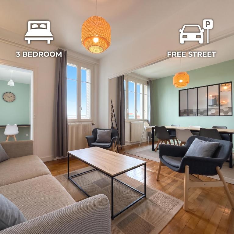 Goussiez, 3 bedrooms, Spacious, Netflix - Apartamento de 1 dormitorio - 1
