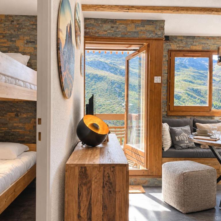 CI17B Le refuge des Marmottes Skis aux pieds - Apartment mit 2 Schlafzimmern und Bergblick - 14