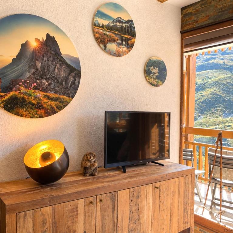 CI17B Le refuge des Marmottes Skis aux pieds - Apartment mit 2 Schlafzimmern und Bergblick - 17