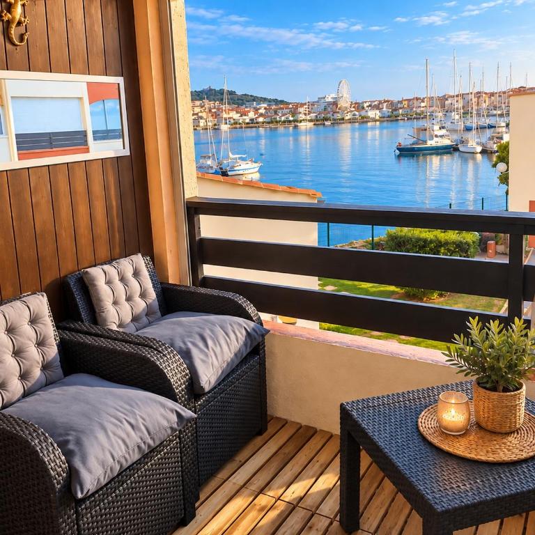 Studio vue port et mer Cap d'Agde île des Pêcheurs - Apartamento de 1 dormitorio - 6