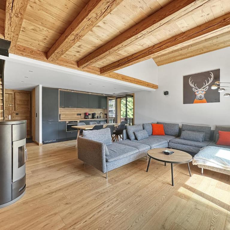 RB237 - Duplex 10 pers Centre Carroz - Deluxe Apartment mit 5 Schlafzimmern - 1