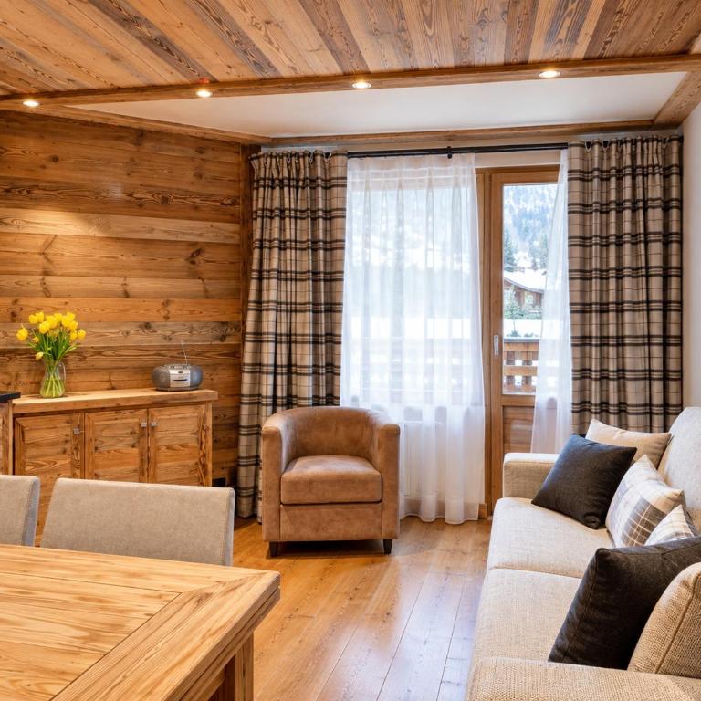 Appartement au pied des pistes Courchevel 1850 Bellecote - Appartement avec Vue et Balcon - 1