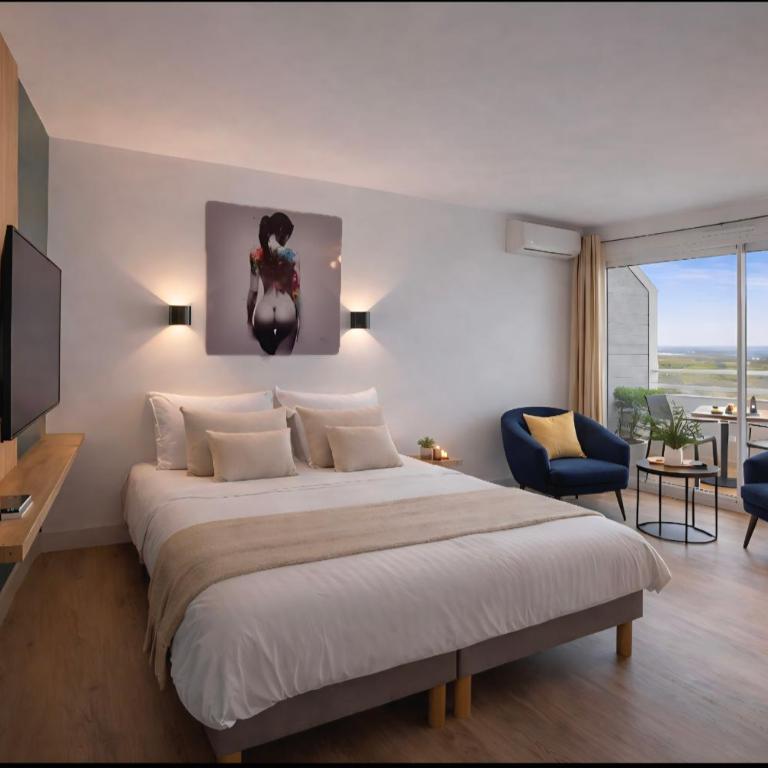 studio Natureva accès piscine 224 B Luxe By AGN - 2 personnes - Studio Apartment with Balcony - 6