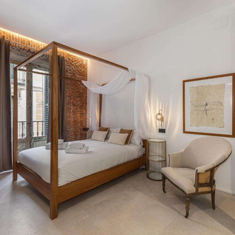 Queen's House Chueca Madrid - Chambre Double avec Salle de Bains Privative - 13