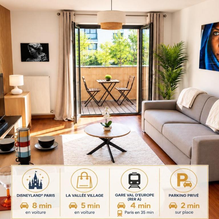 Parenthèse lumineuse près de Disney, Parking privé - Appartement 1 Chambre - 1