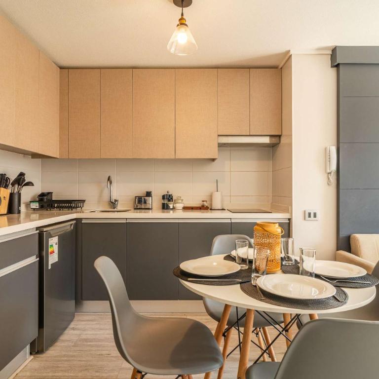 HOM I ModernoDepto Santiago Centro CálidoConectado - Apartamento - 56