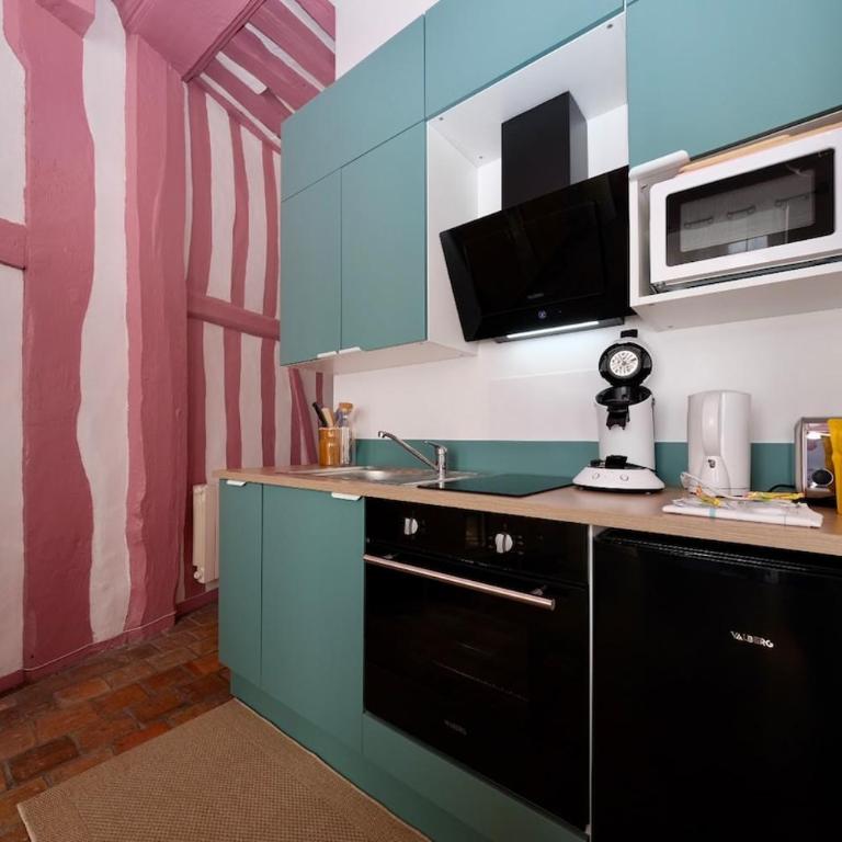 Le balcon d'Adam - center of Rouen - 2 people - Appartement 1 Chambre - 2