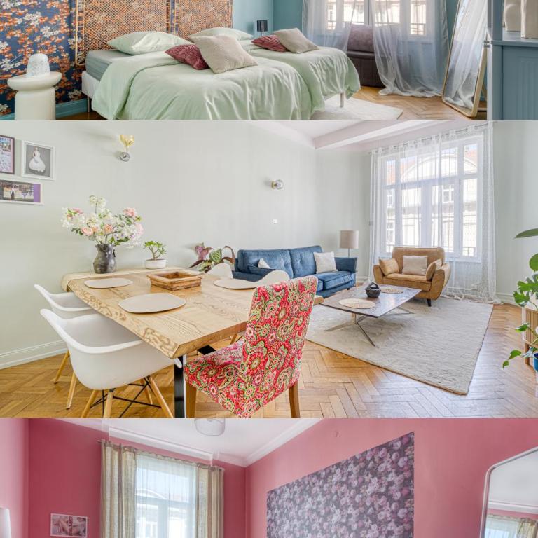 Grand 90m2 - 4 lits - Quartier Impérial - Gare 1 min - Apartment mit 2 Schlafzimmern - 1