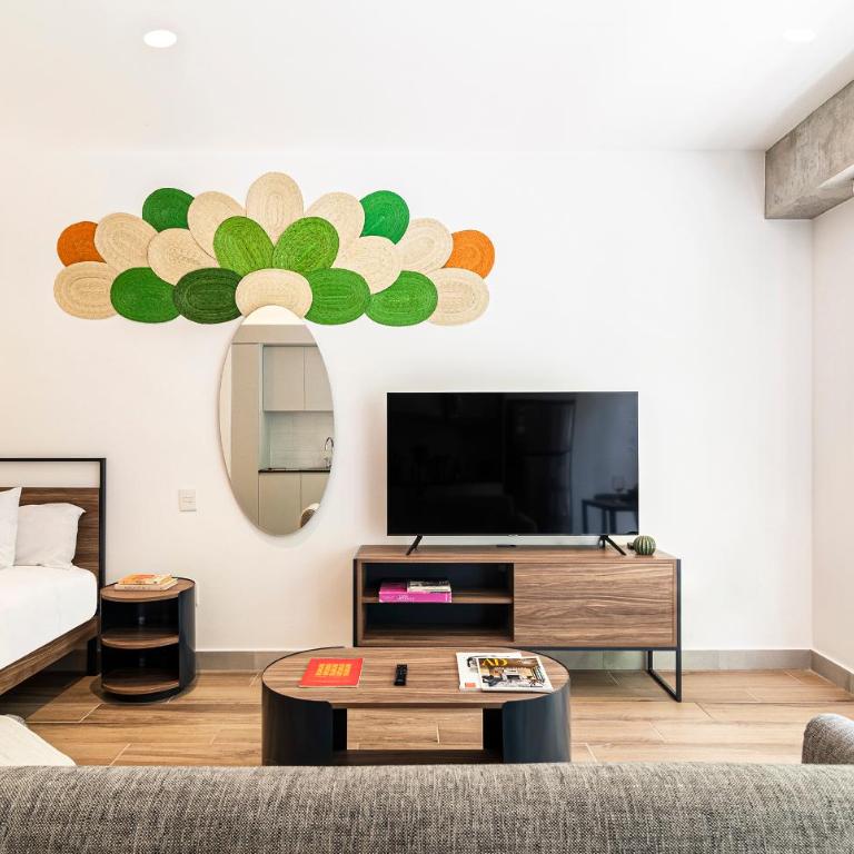 Kukun Reforma & Downtown - Deluxe studio apartment with queen bed - 4