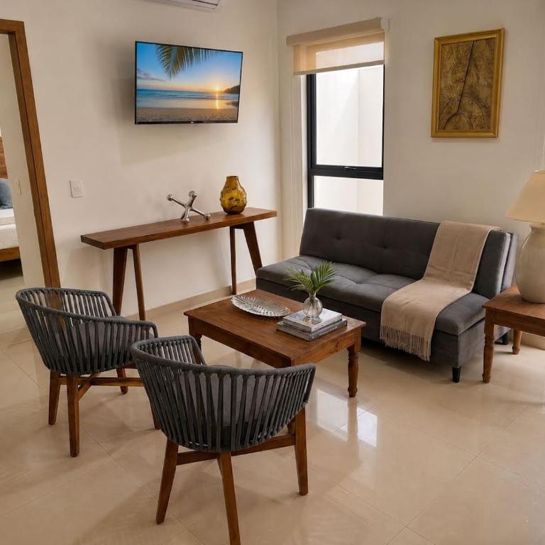 2br 1ba Condo 1 block to ocean Condo 1 - Apartamento de 2 dormitorios con terraza - 3