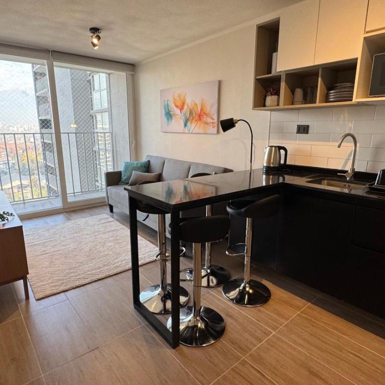 Departamento equipado a pasos del metro ñuble con Wifi - Three-Bedroom Apartment - 40