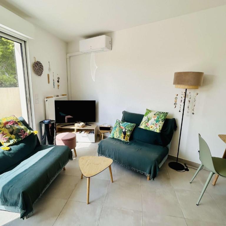Appartement climatisé avec terrasse - 2 pers. - Appartement 1 Chambre - 7