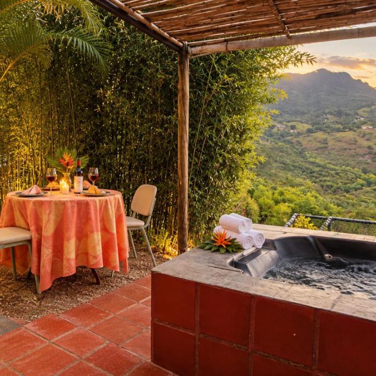 Glamping con tina privada y vista a la montaña - Habitación Doble con vistas a la montaña - 4