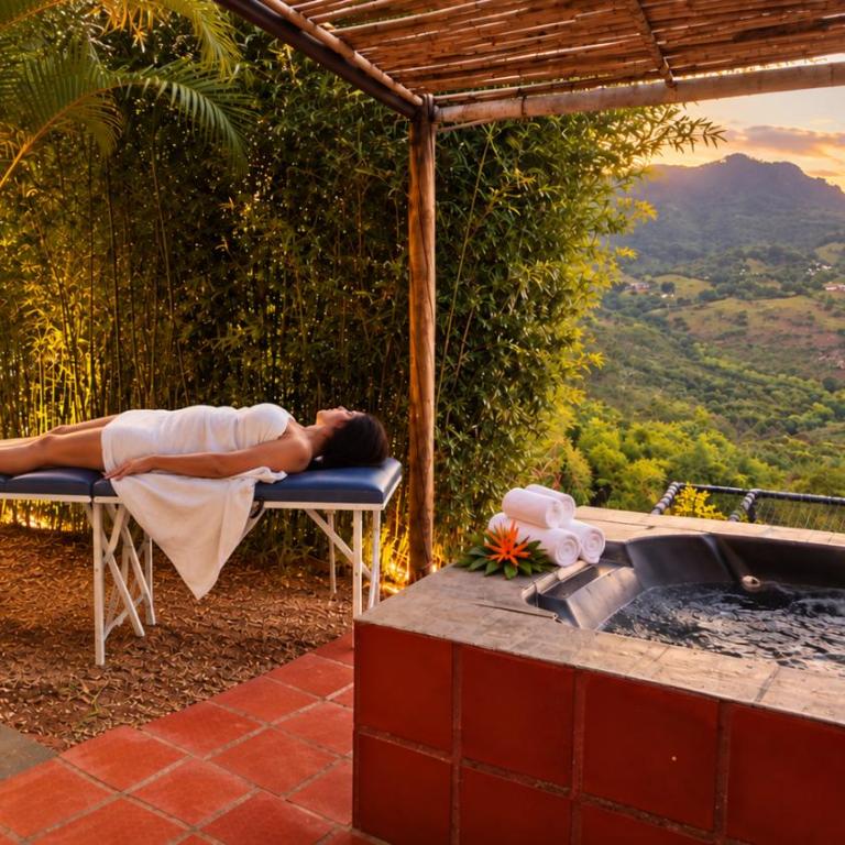 Glamping con tina privada y vista a la montaña - Habitación Doble con vistas a la montaña - 14