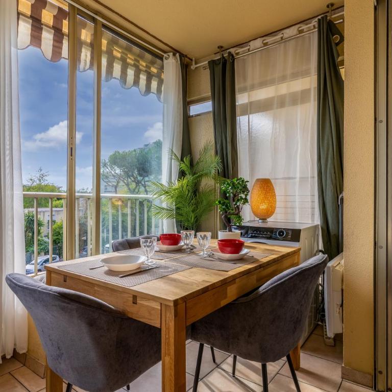 Le Zen Bambou - parking privé - 350m Plage - Monolocale - 35