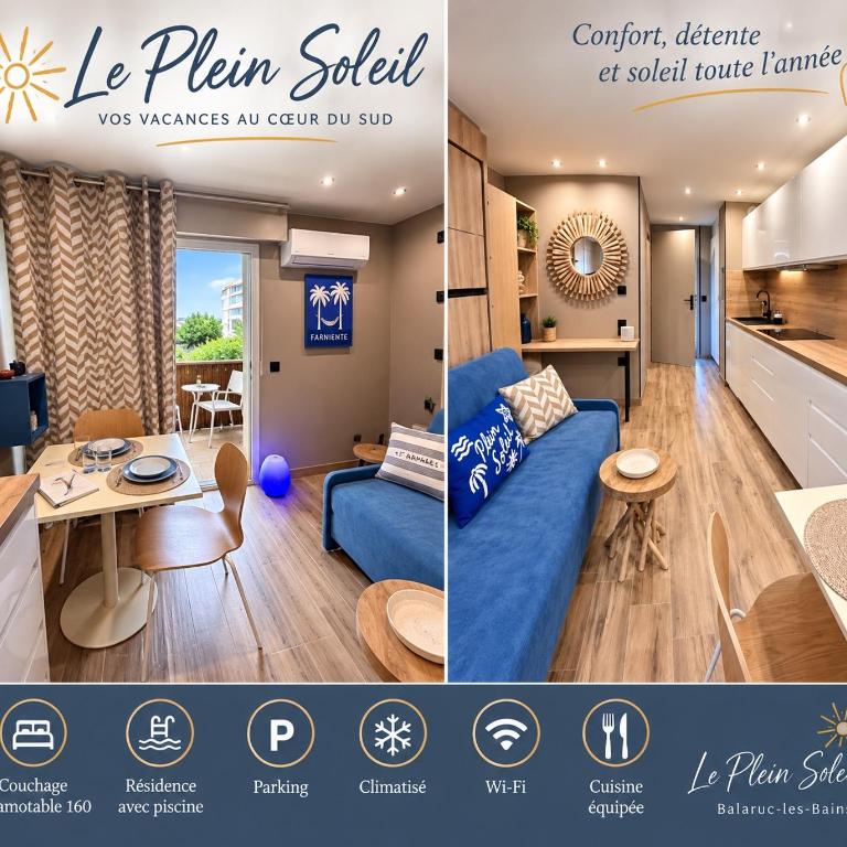 PLEIN SOLEIL climatisé piscine parking - Appartement 1 Chambre - 1