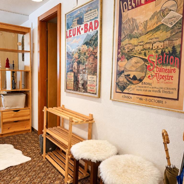 Residenz Albina Leukerbad - Apartment mit 1 Schlafzimmer und Balkon - 24