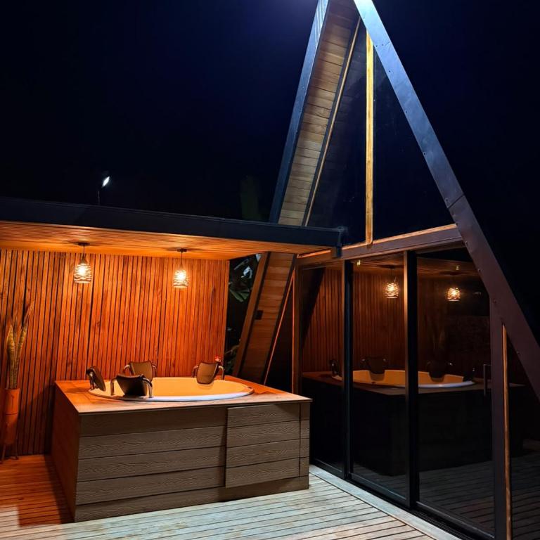 Cabaña Con Jacuzzi Privado y Vista a La Montaña - One-Bedroom Chalet - 25