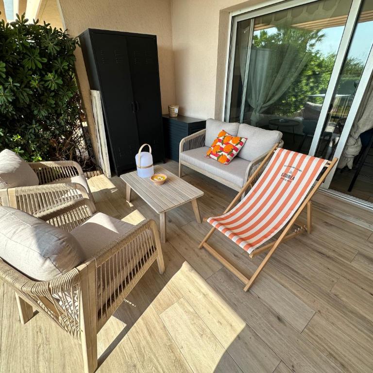 Villeneuve Loubet - Proximité Marina Baie des Anges - Front de Mer - Parking privé - Appartement 1 Chambre - 34