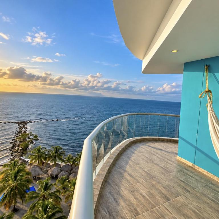 Espectacular apto Fontaine Bleu, vista al mar, 3 habitaciones y aire acondicionado - Three-Bedroom Apartment - 3