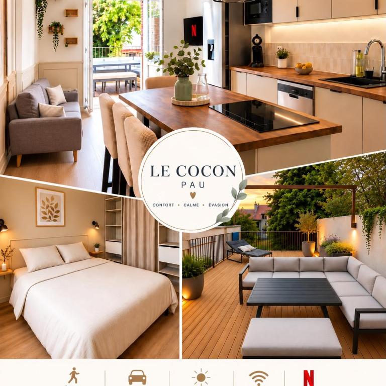2 chambres - Grande terrasse 33 m2 plein sud - Centre de Pau - Appartement 2 Chambres avec Terrasse - 1