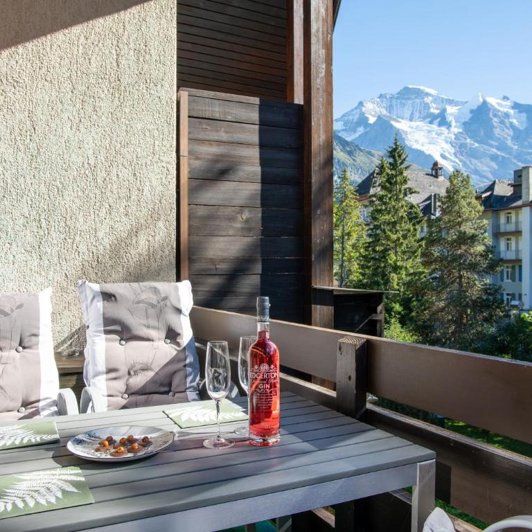 Chalet Im Gruebi - Deluxe Apartment mit Balkon und 2 Schlafzimmern - 11