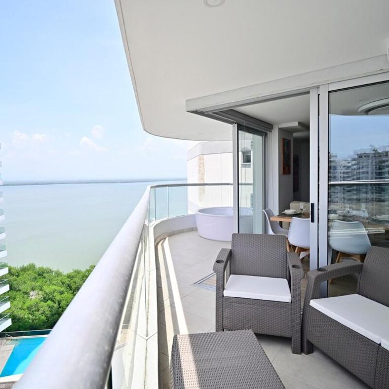 Apartamento de 3 habitaciones con vista al mar y Jacuzzi - Apartamento - 16
