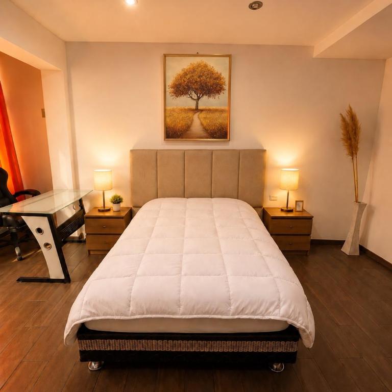 Departamento centrico a una cuadra de la iglesia del papa - One-Bedroom Apartment with Balcony and City View - 1