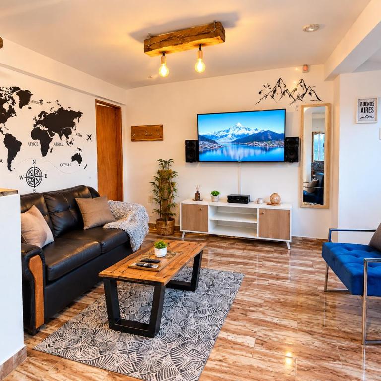 Luminoso departamento PB con asador y Alexa - One-Bedroom Apartment - 12