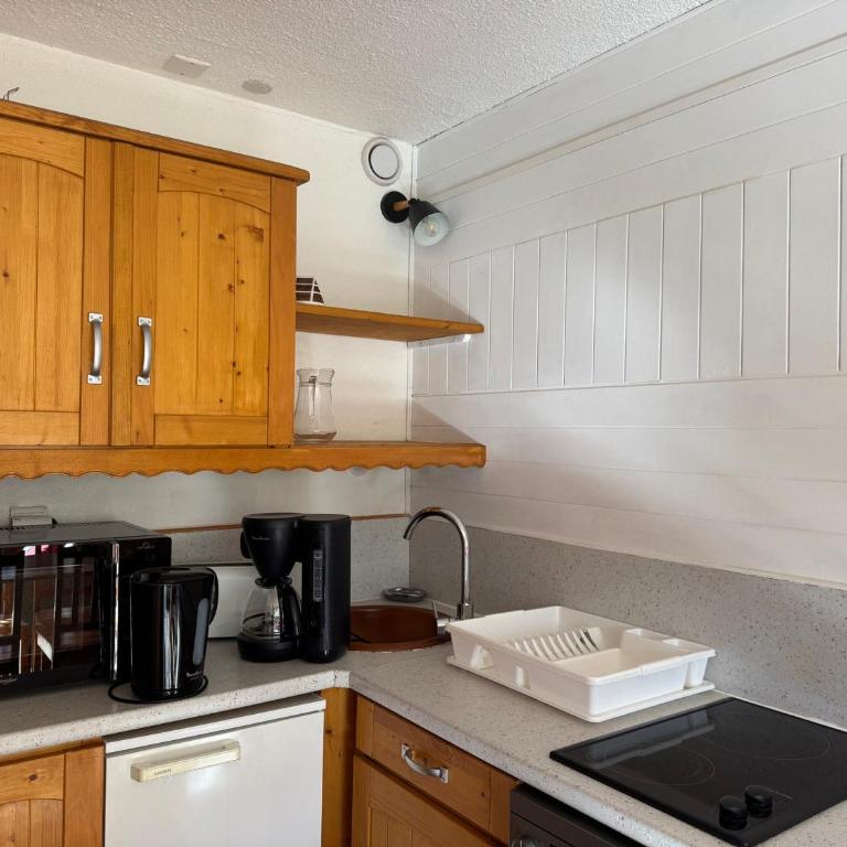 Studio rénové, animaux admis - 4 pers., vue pistes - Studio - 9