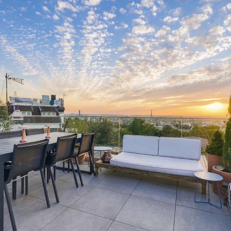 Maison parisienne avec rooftop Buttes-Chaumont - Villa mit 1 Schlafzimmer - 1