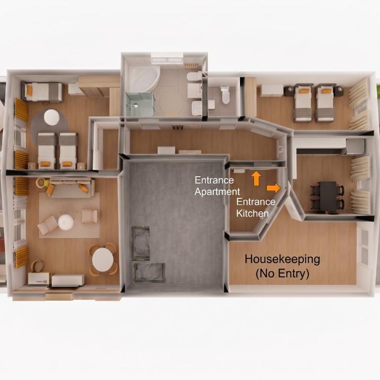 LTA Apartment Penthouse mit 2 Dachterrassen für bis zu 7 Personen - Two-Bedroom Apartment - 11