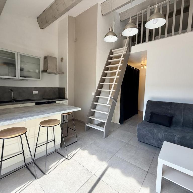 Studio avec mezzanine, climatisé, accès privé golf - Apartamento - 15