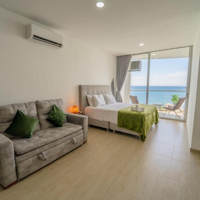 Vista al mar, acceso directo a playa y piscina - Apartamento de 1 dormitorio - 1