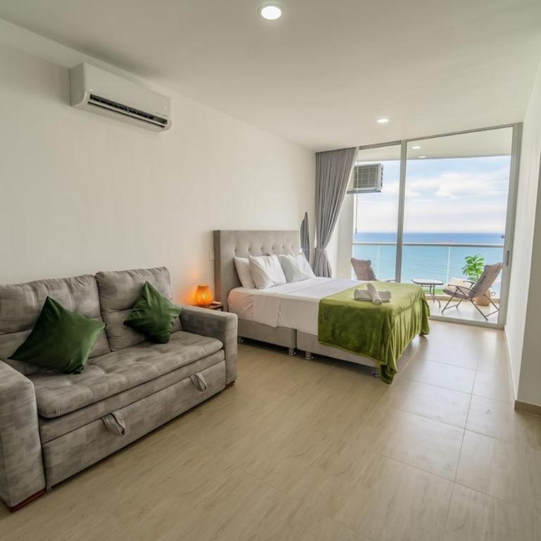 Vista al mar, acceso directo a playa y piscina - Apartamento de 1 dormitorio - 19