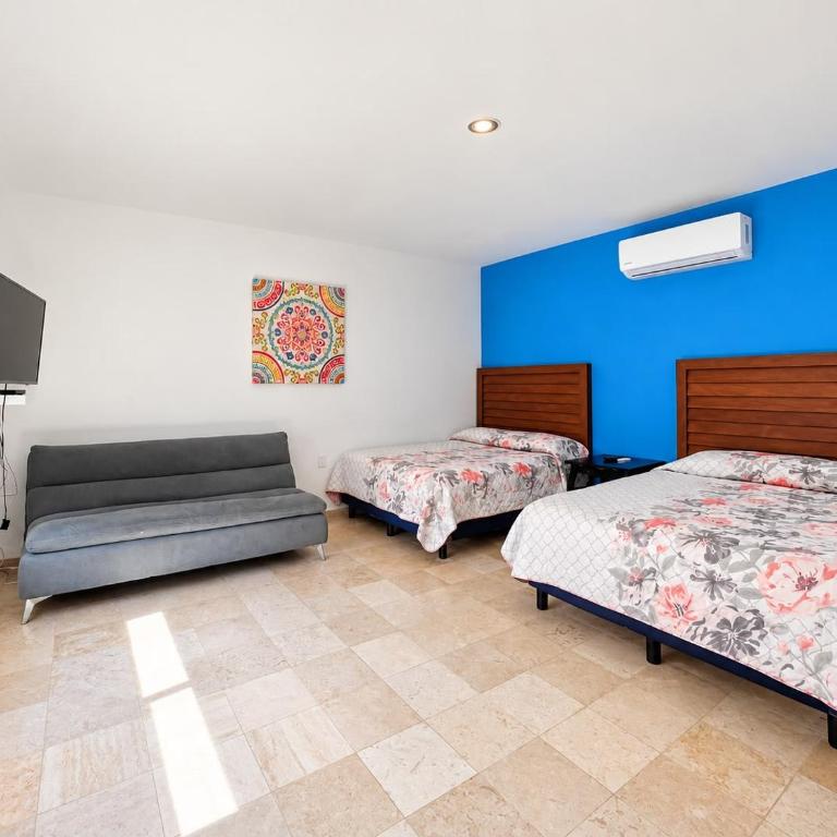 Loft Sabalo - Pet Friendly - Habitación Doble - 2 camas dobles - 4
