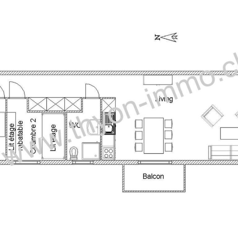 Immeuble Les Sérandes - Appartamento con 2 Camere da Letto - 24 - 8