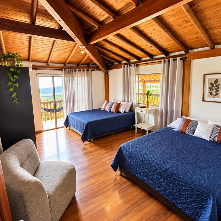 Room for 4 people at Hacienda Adrenalina - Double Room with Terrace - 1
