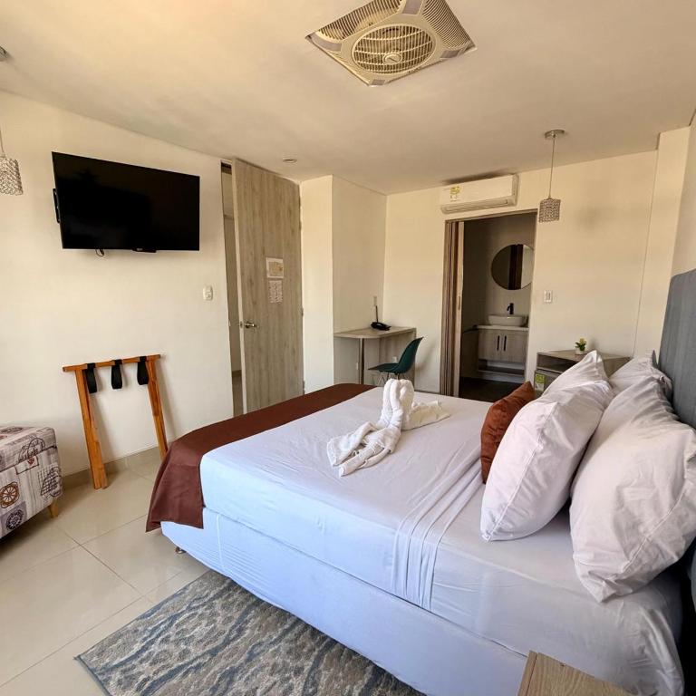 Hotel Carolina Del Mar - Habitación con cama grande - 11