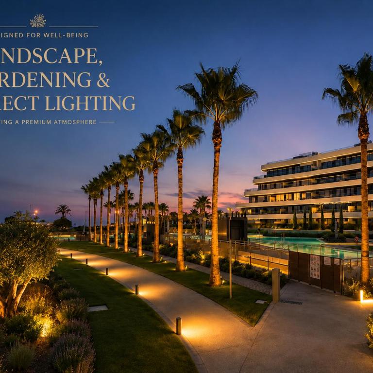 LolaBeachfront - Indoor Heated Pool & Spa - Premium Gym - Private Garden - 5 min Train to Airport - Deluxe Apartment mit 1 Schlafzimmer und Gartenblick - 34